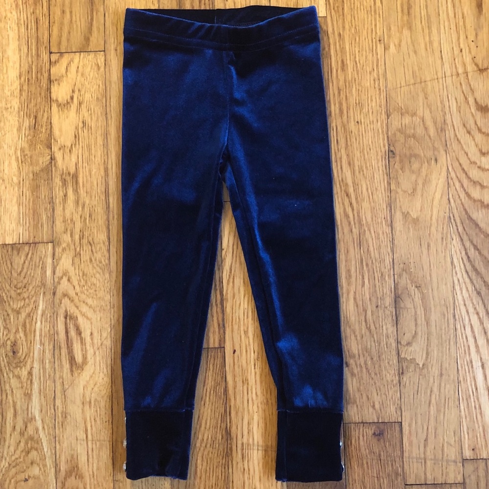 Velvet navy blue leggings 2T great condition